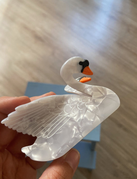 Cigno fermaglio per capelli