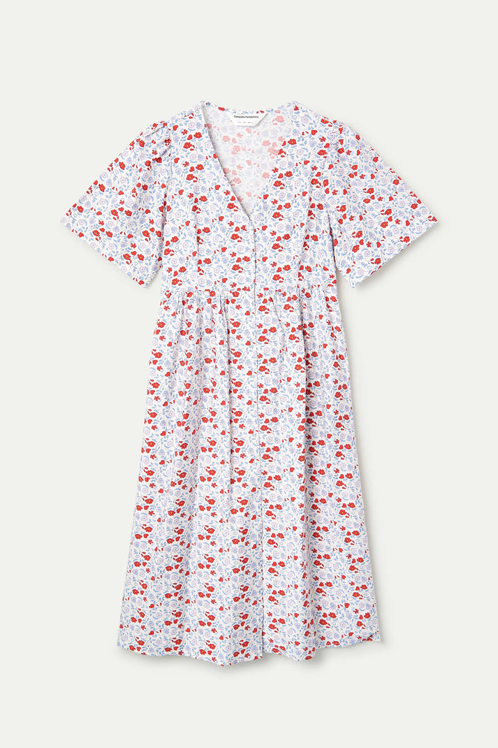 Abito lungo fiori e cuori