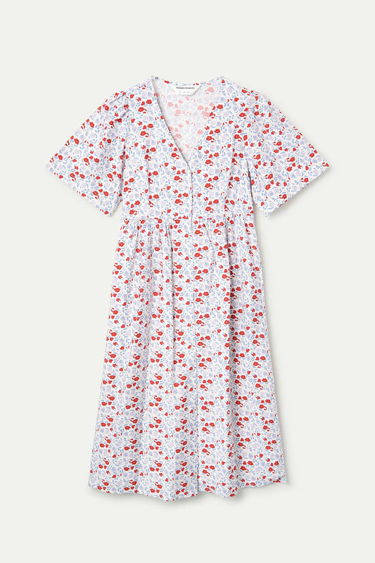 Abito lungo fiori e cuori