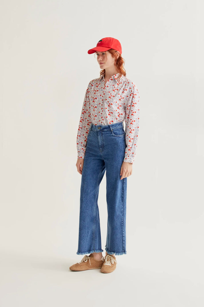 Camicia cuori e fiori
