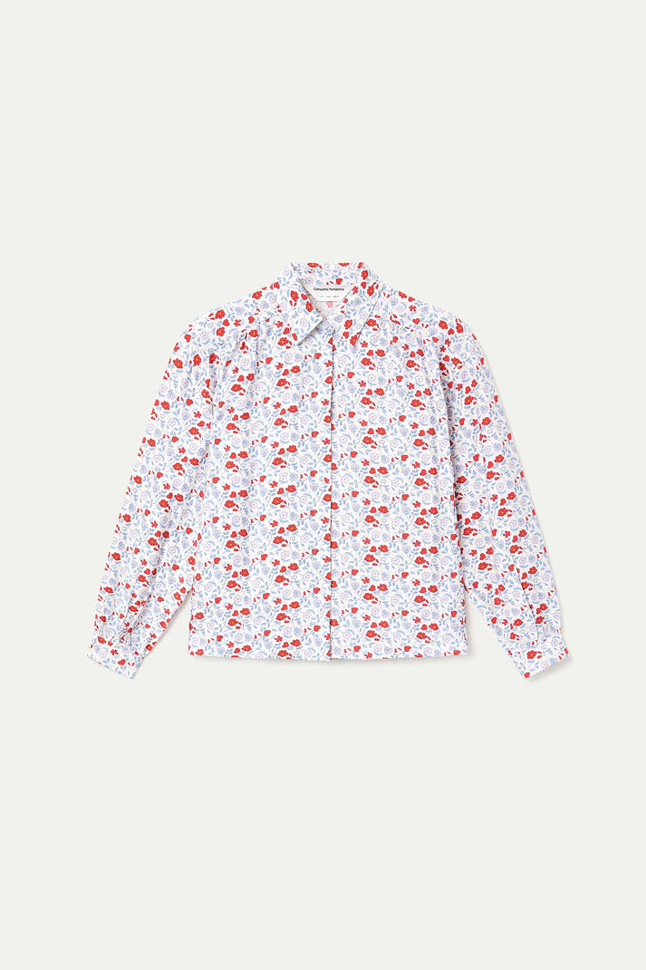 Camicia cuori e fiori